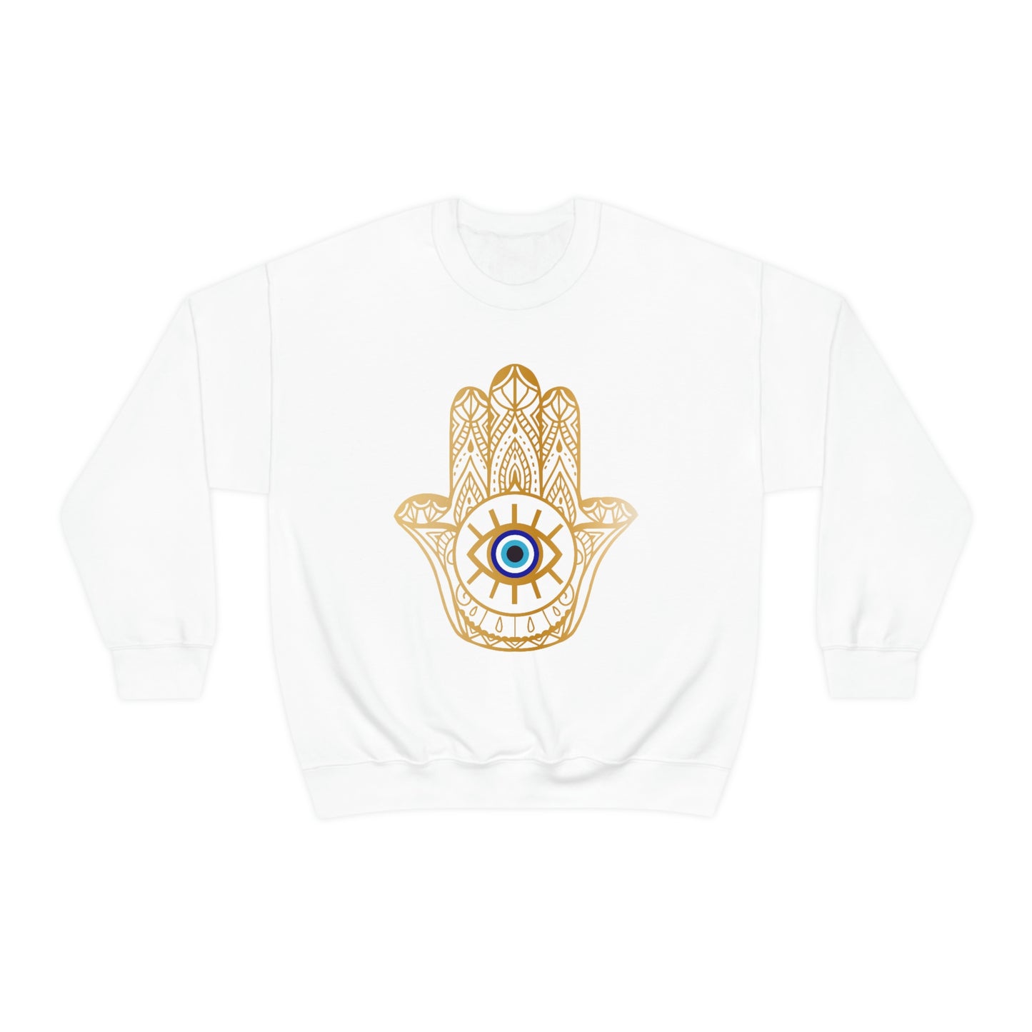 Divine Protection: Hamsa Hand Evil Eye Sweatshirt